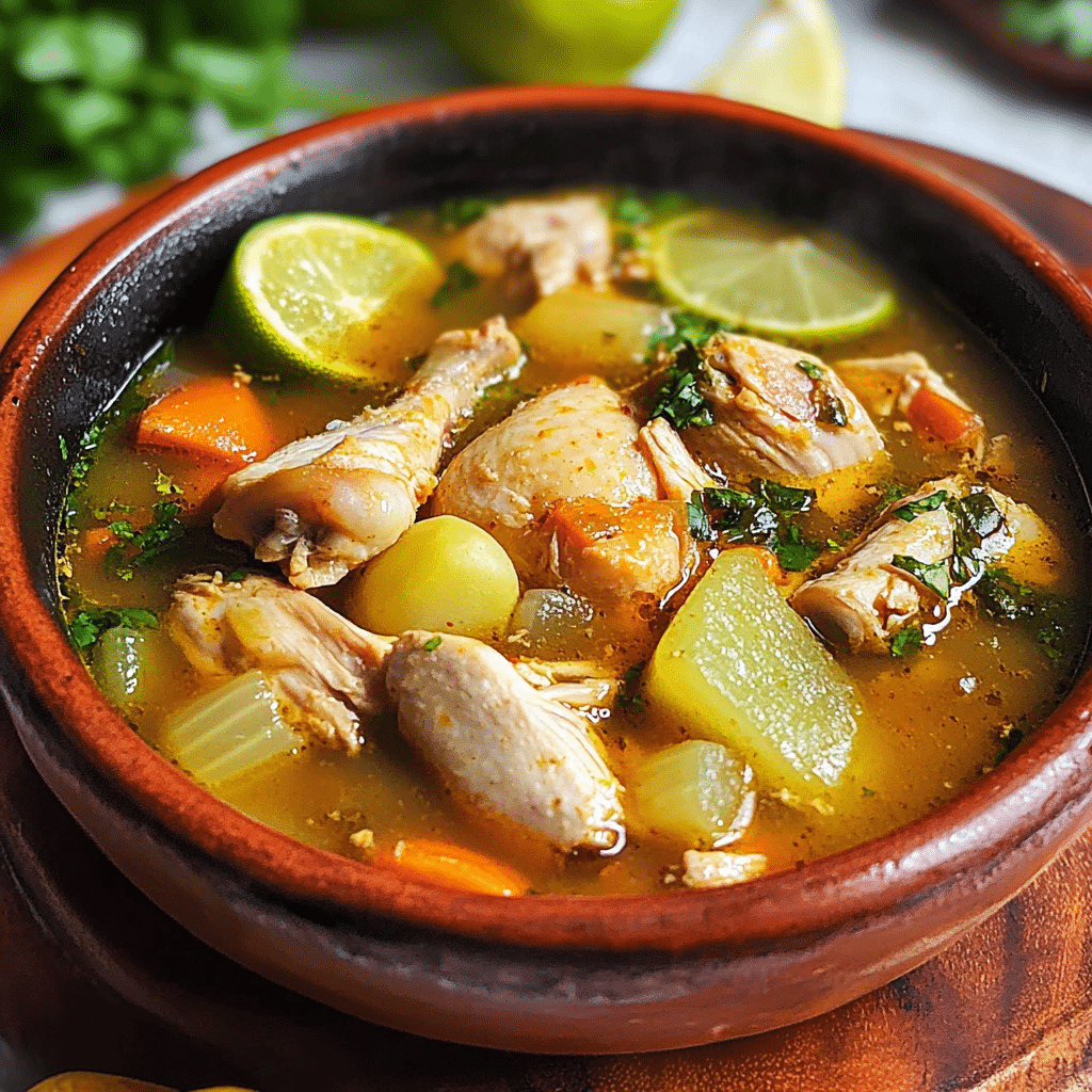 Authentic Caldo de Pollo