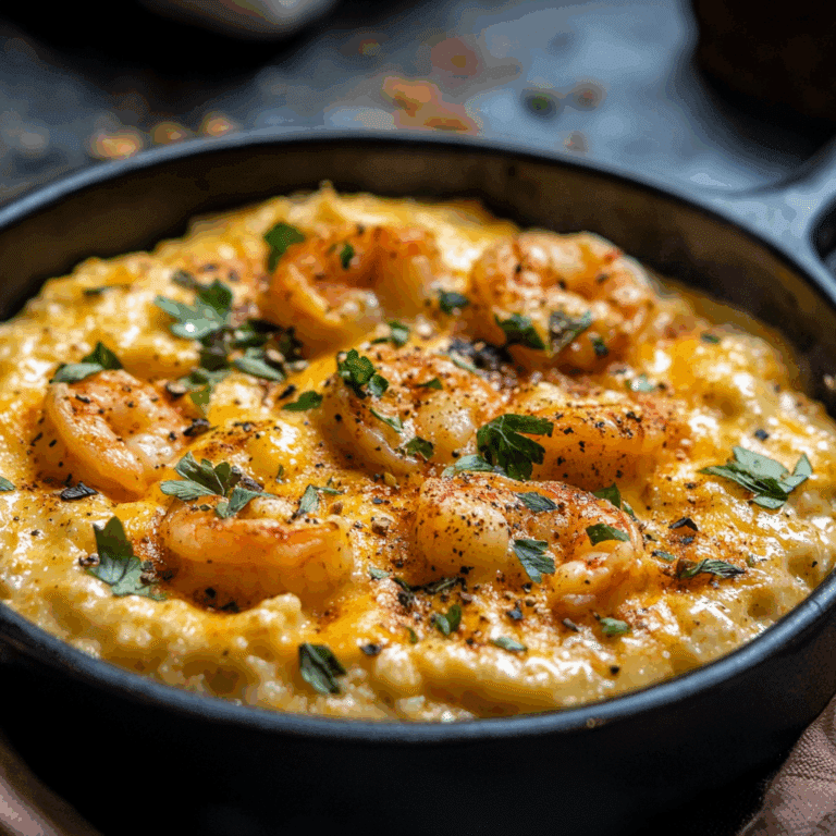 Cheesy Shrimp and Grits