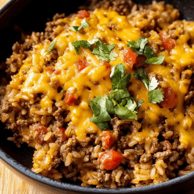 Cheesy Taco Ground Beef and Rice