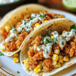 Easy Fried Chicken Street Corn Tacos