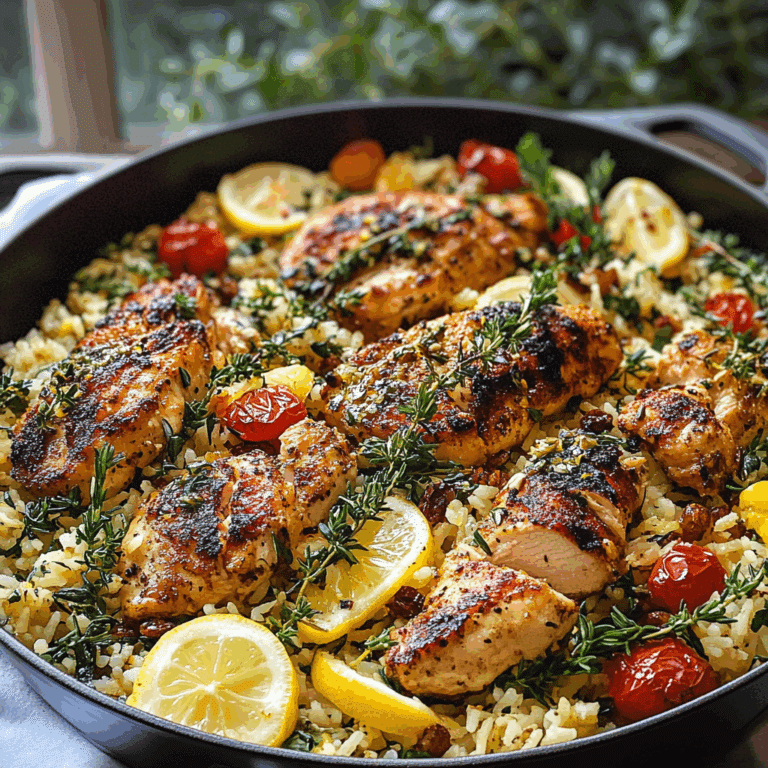 Greek Chicken and Lemon Rice