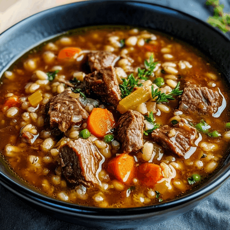 Hearty Beef Barley Soup