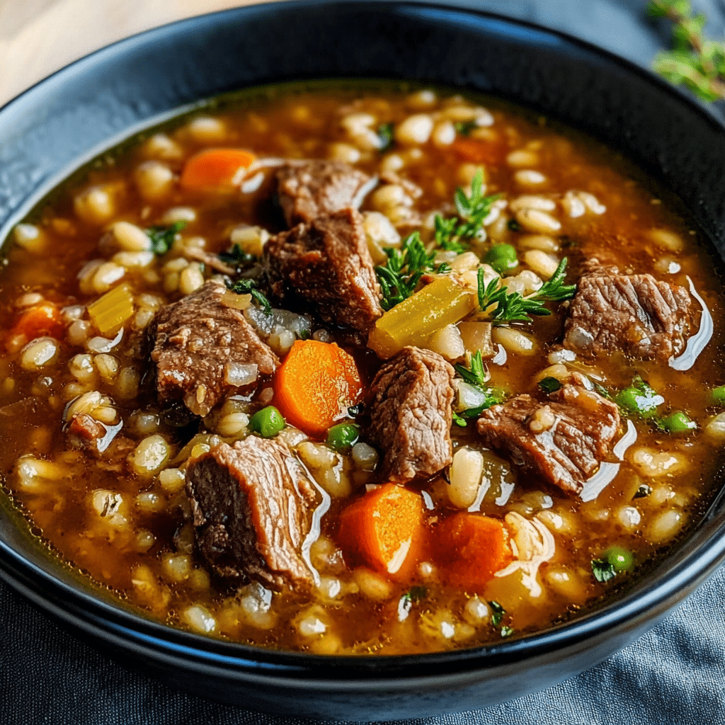 Hearty Beef Barley Soup