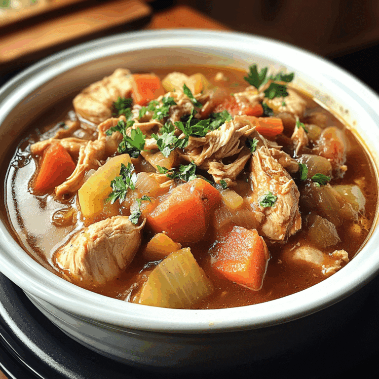 Hearty Slow Cooker Chicken Stew