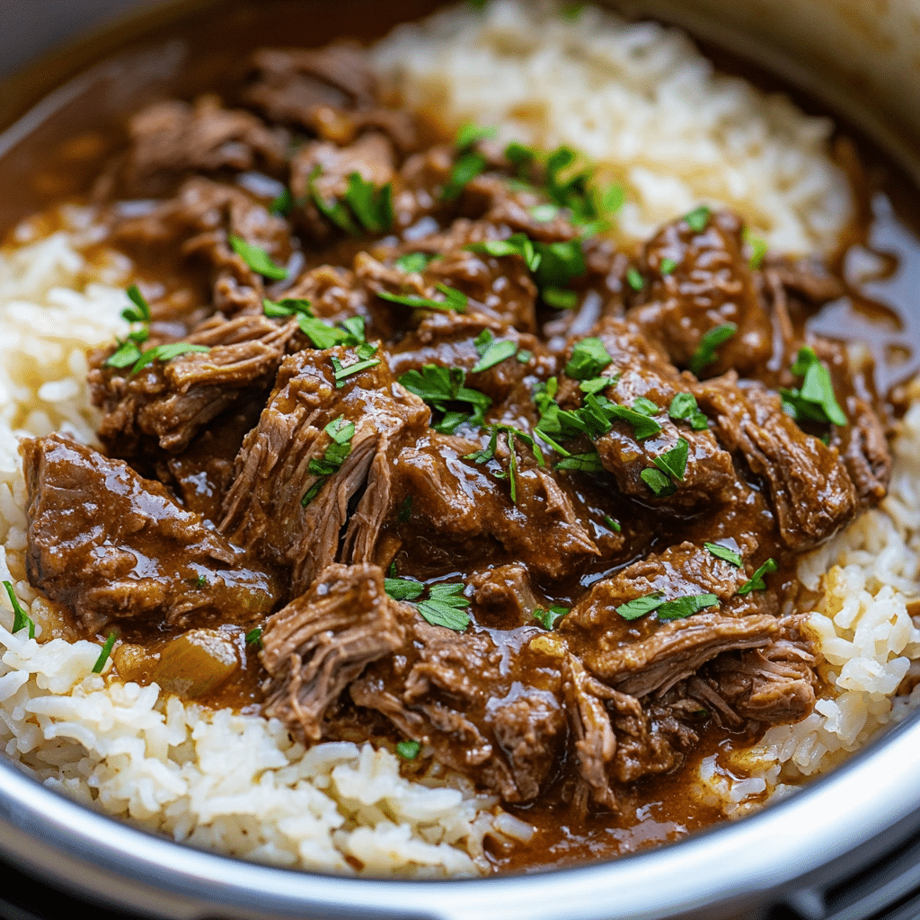 Instant Pot Beef and Rice
