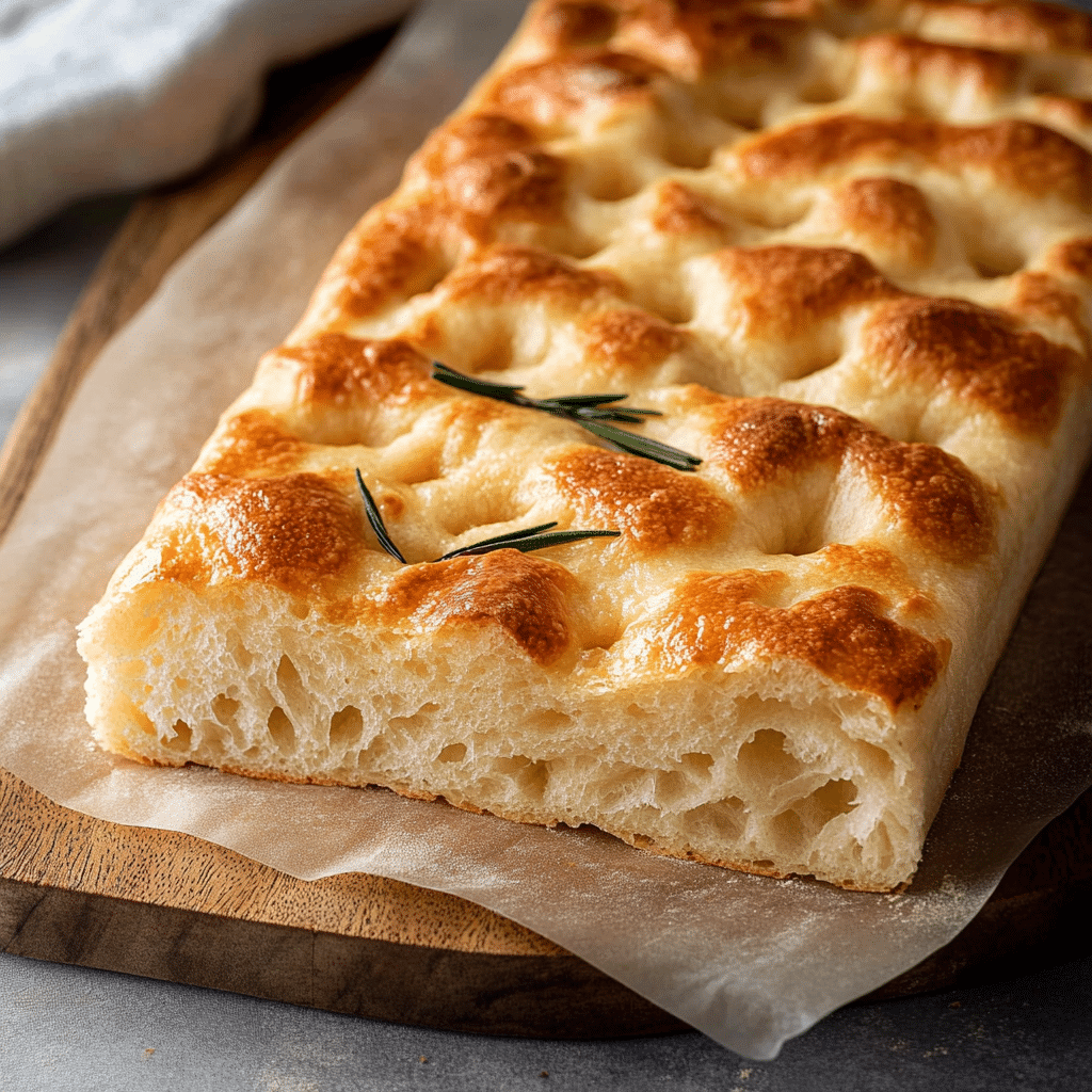 Light Fluffy Sourdough Focaccia