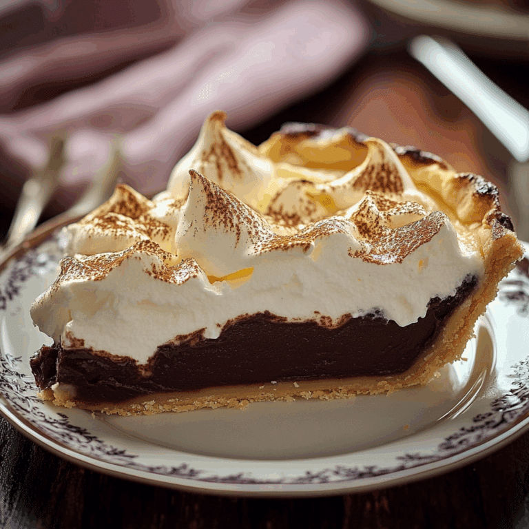 Old Fashioned Chocolate Meringue Pie