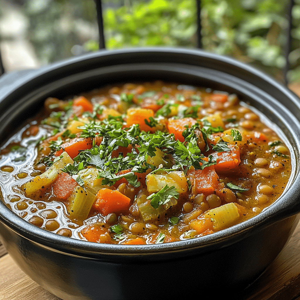 One-Pot Lentil Veggie Soup
