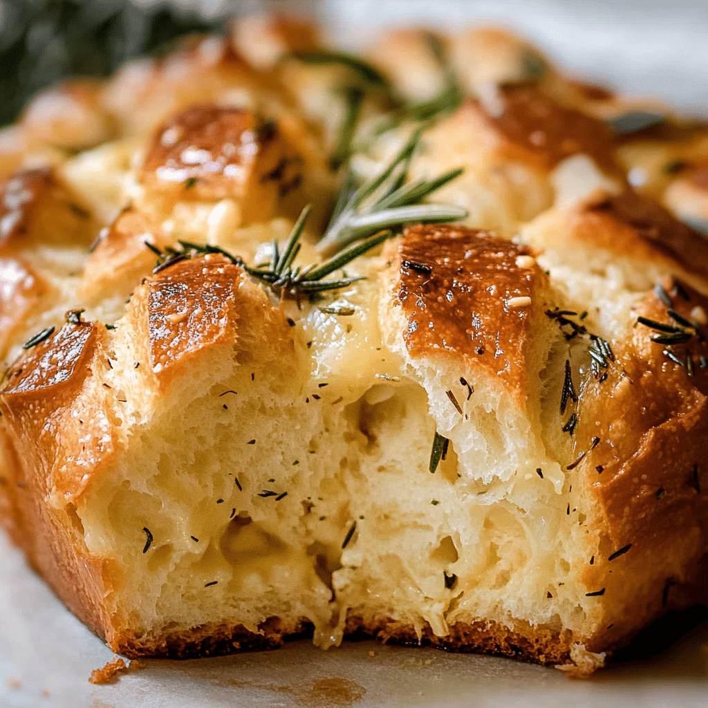 Rosemary Garlic Pull Apart Bread