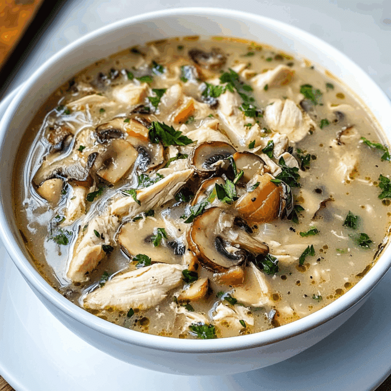 Rotisserie Chicken Mushroom Soup
