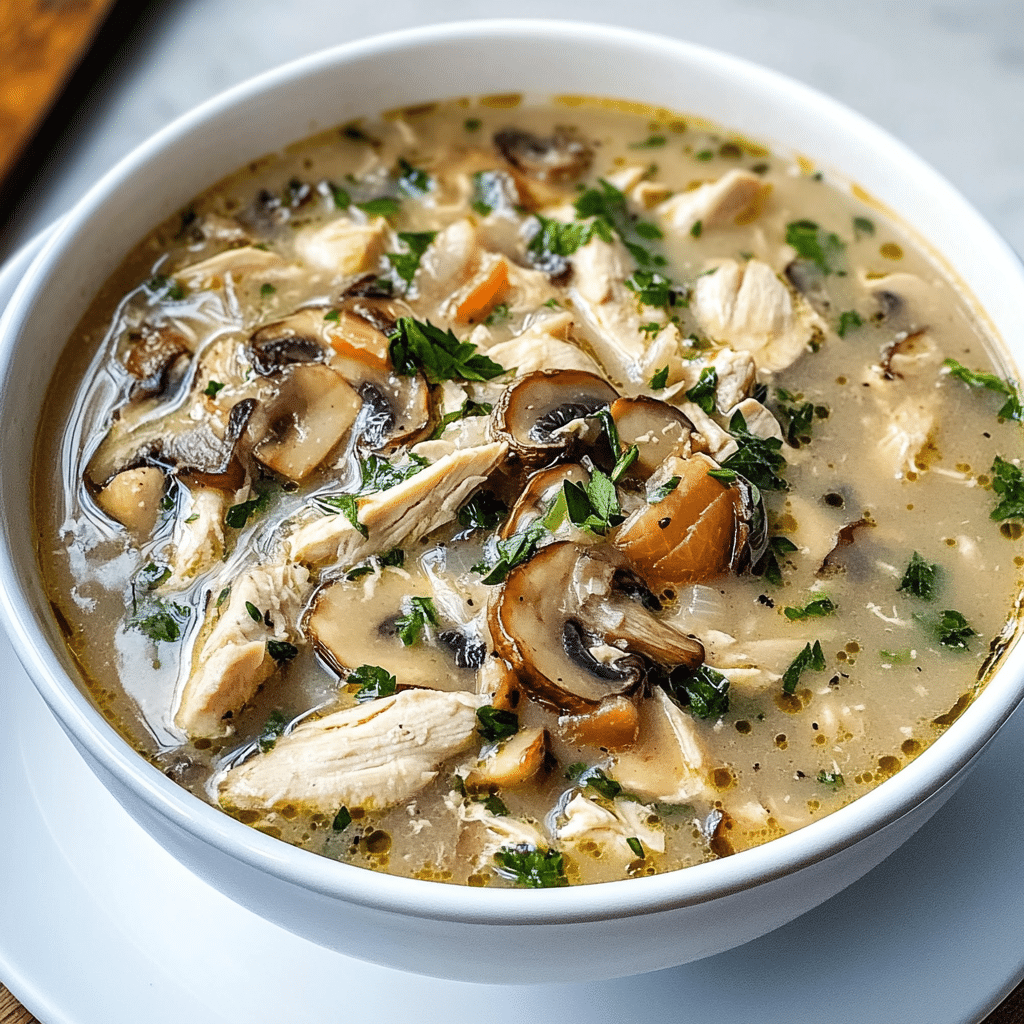 Rotisserie Chicken Mushroom Soup