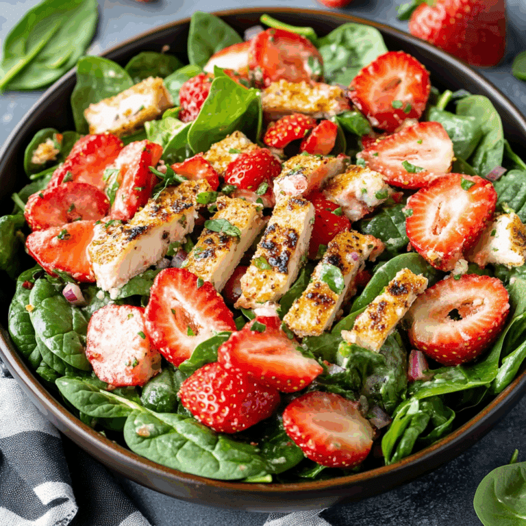 Strawberry Spinach Salad