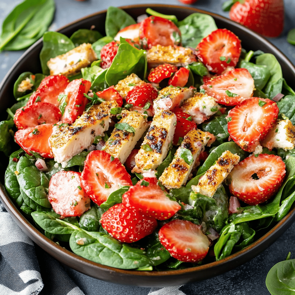 Strawberry Spinach Salad