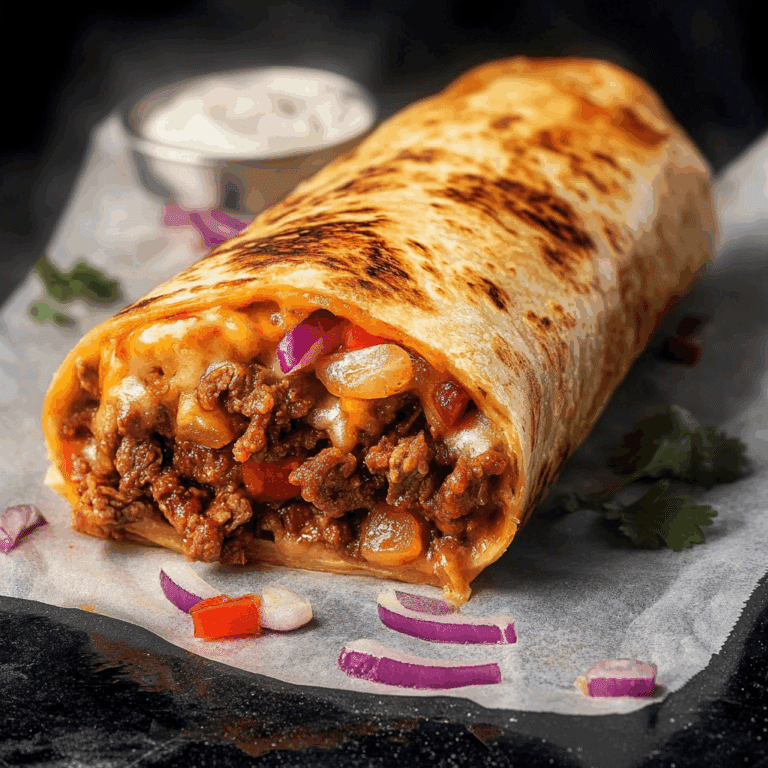 Stuffed Taco Bell Beef Burrito
