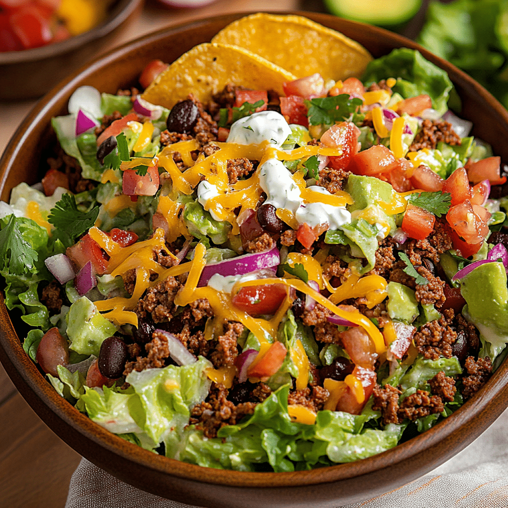 Taco Salad with Catalina Dressing