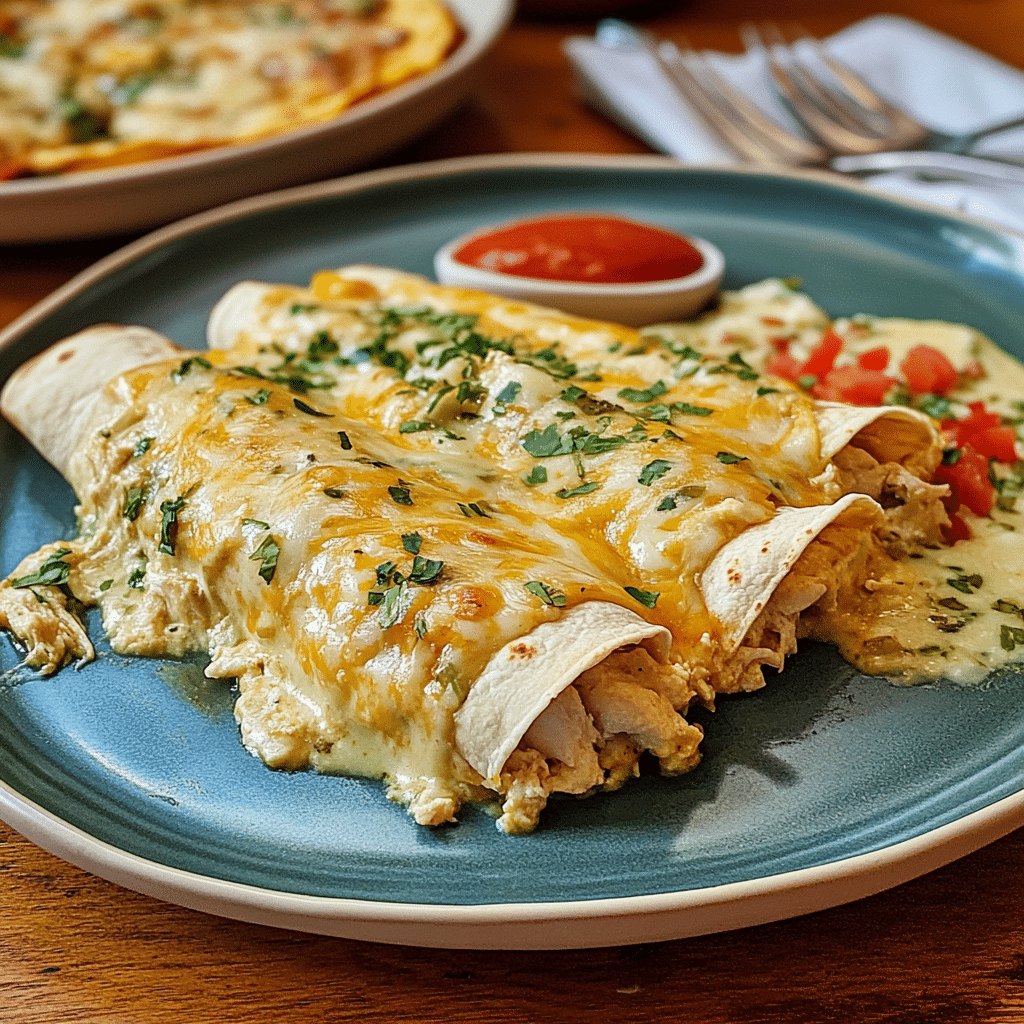 White Chicken Enchiladas