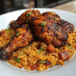 Caribbean Chicken and Spiced Rice