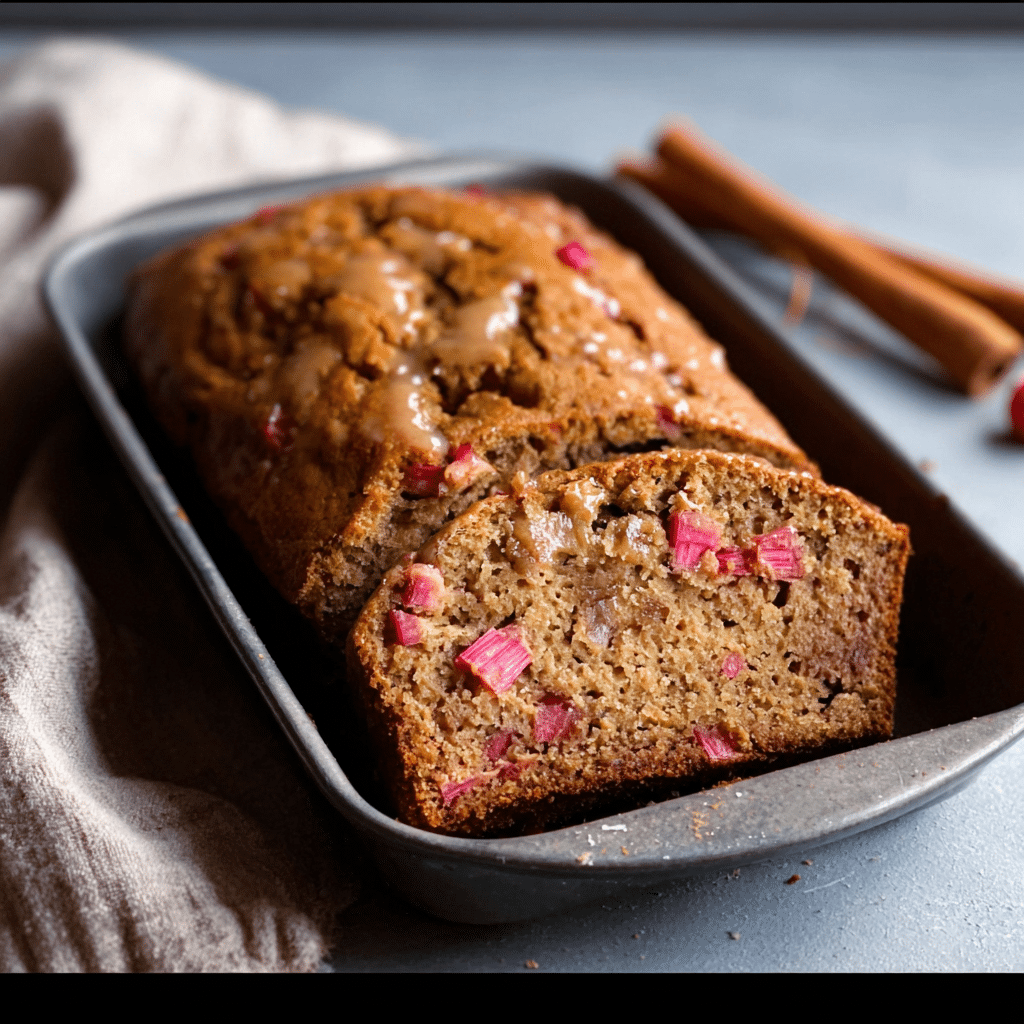 Cinnamon Rhubarb Bread