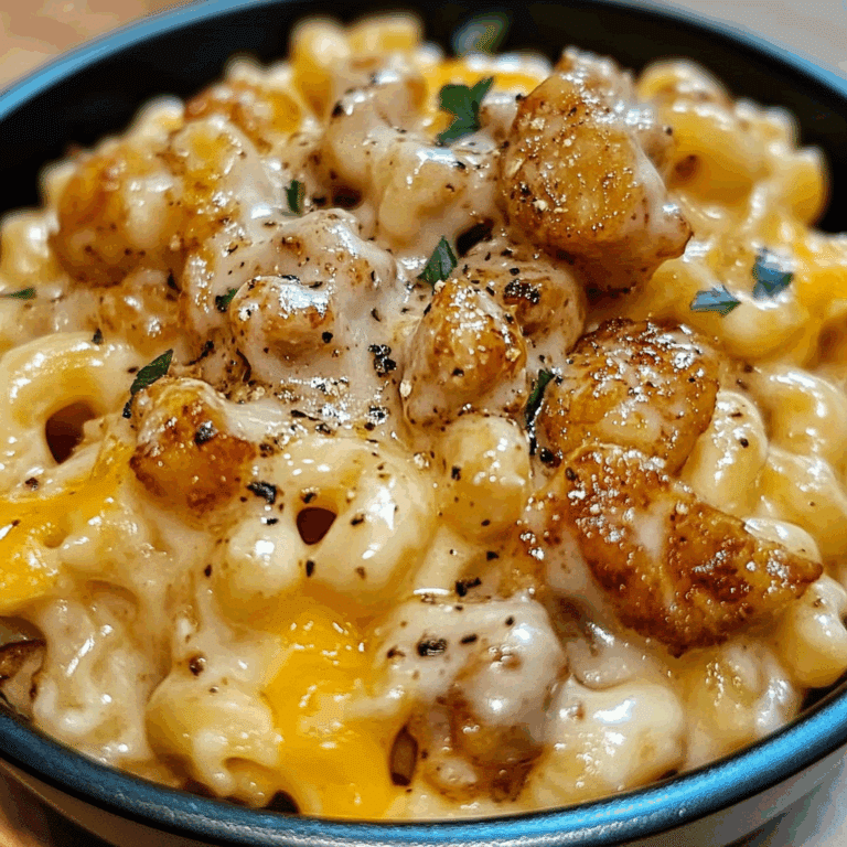Creamy Honey Pepper Chicken Mac and Cheese Delight