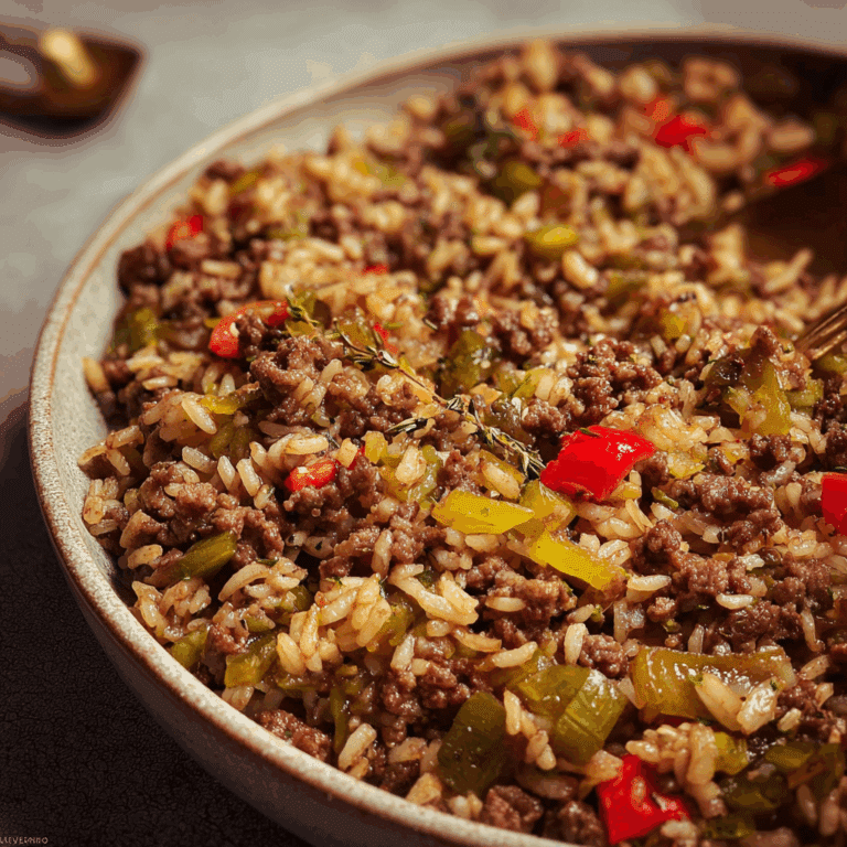 Dirty Rice with Ground Beef
