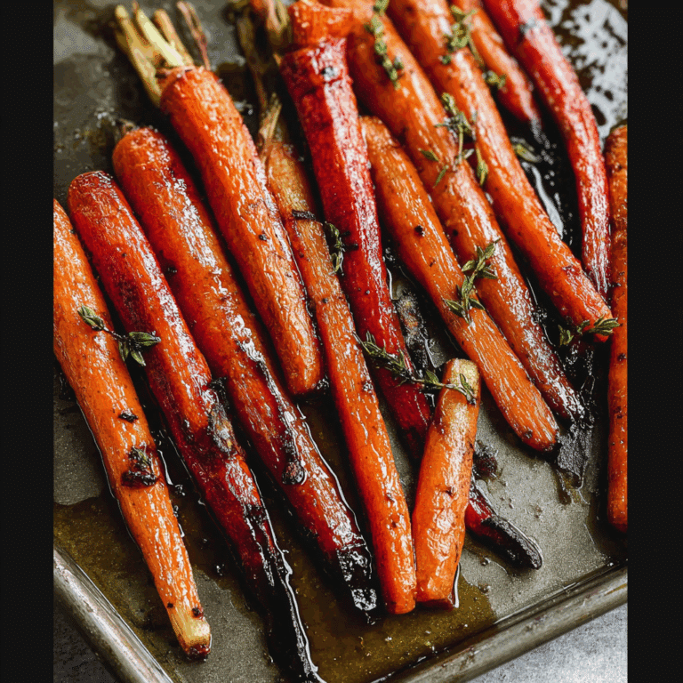 Easy Balsamic Roasted Carrots