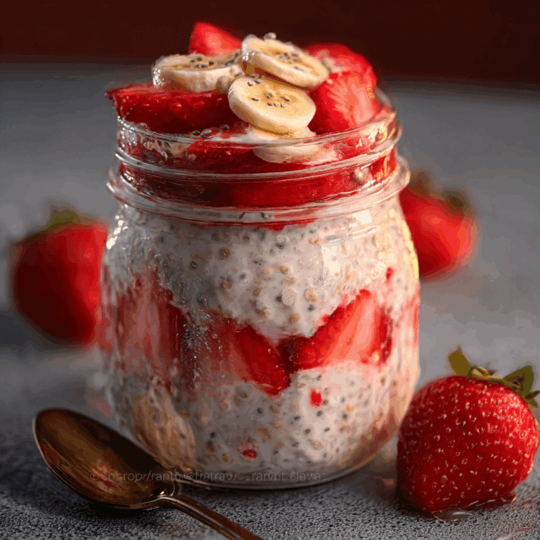 Easy Make Ahead Strawberry Overnight Oats