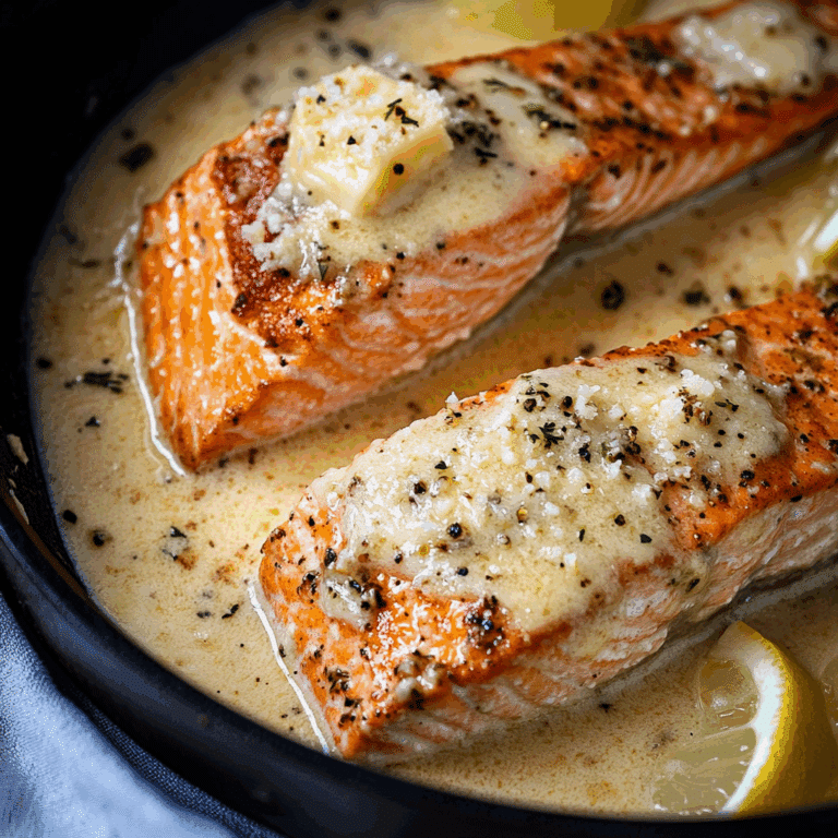 Garlic Butter Parmesan Salmon