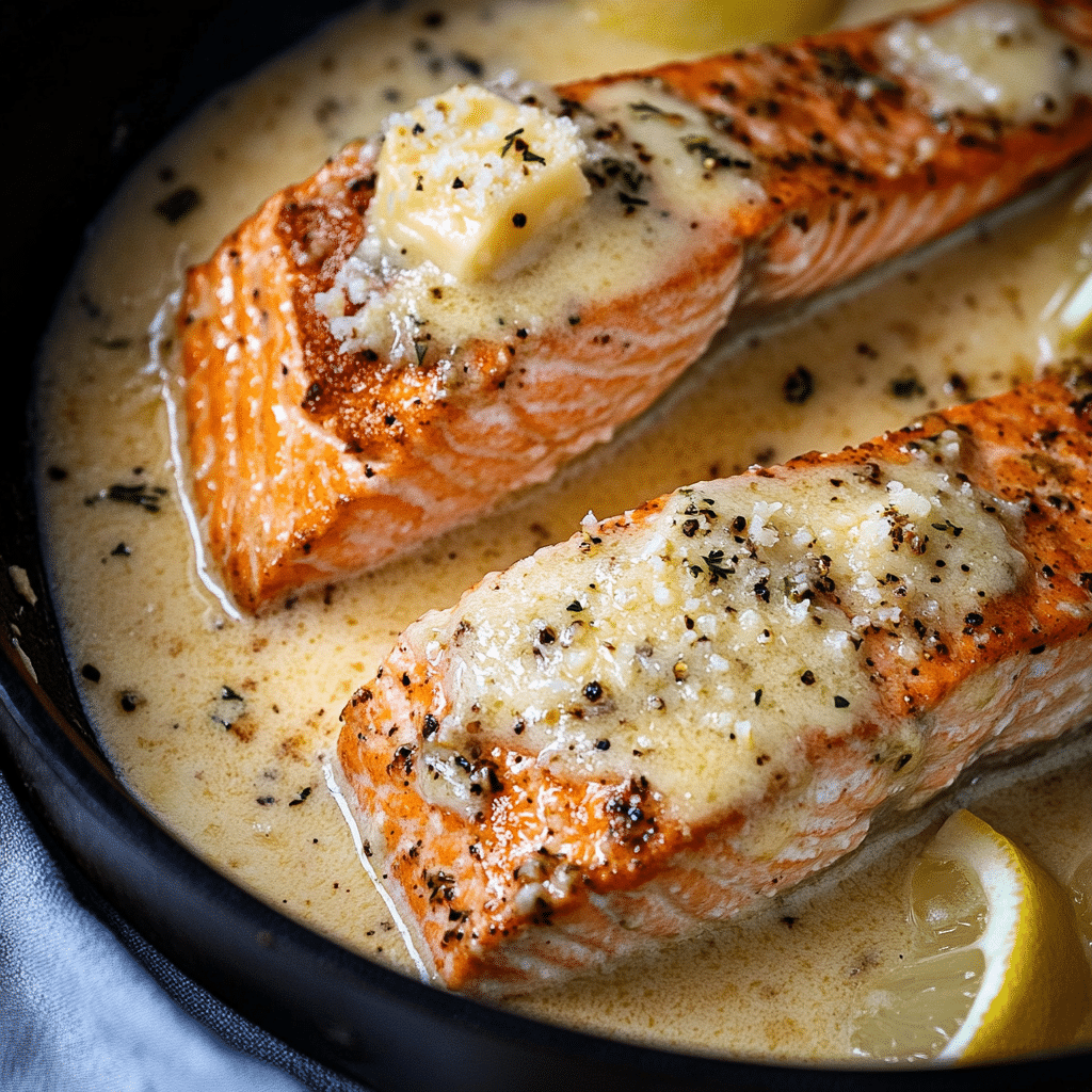 Garlic Butter Parmesan Salmon