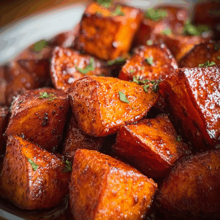 Honey Cinnamon Roasted Sweet Potatoes