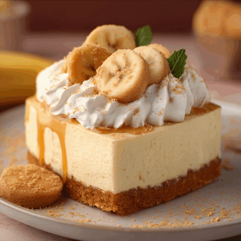 No-Bake Banana Pudding Cheesecake