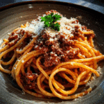 Old-Fashioned Spaghetti with Hearty Meat Sauce