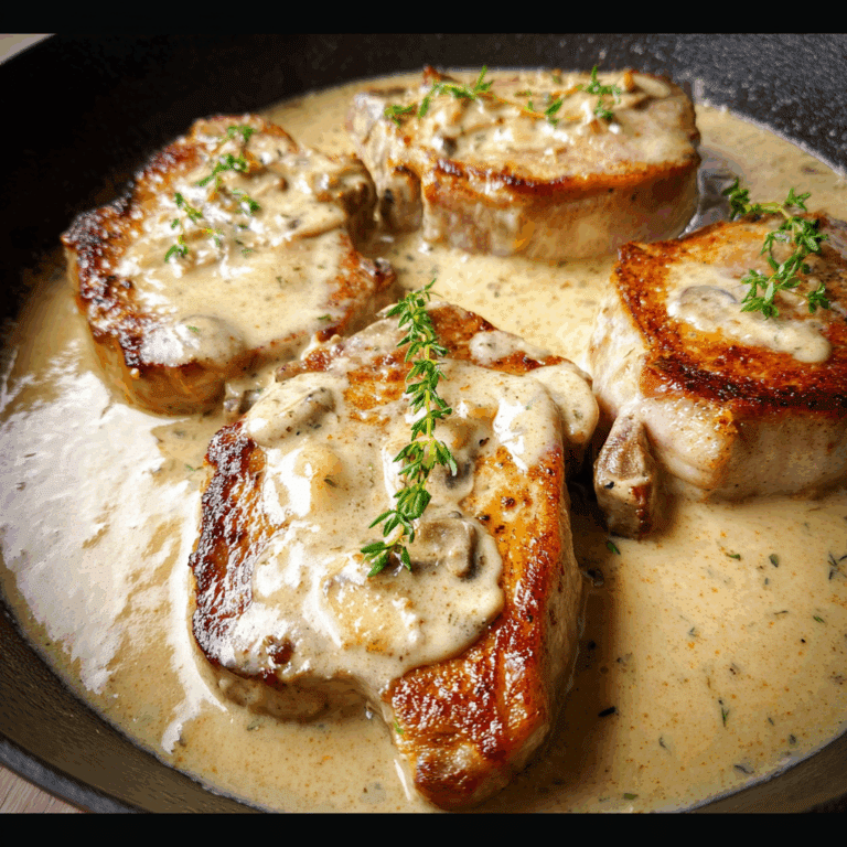 Pork Chops with Creamy Sauce
