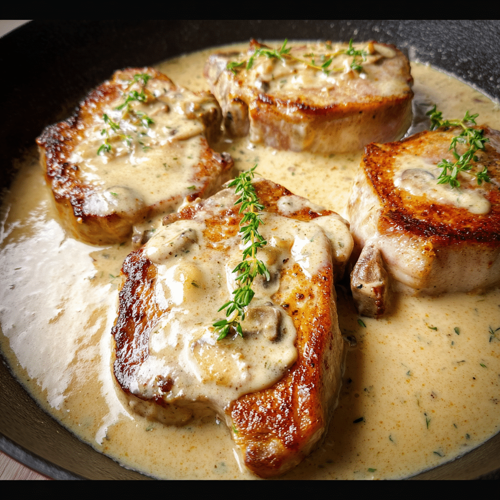 Pork Chops with Creamy Sauce