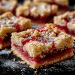 Rhubarb Shortbread Bars