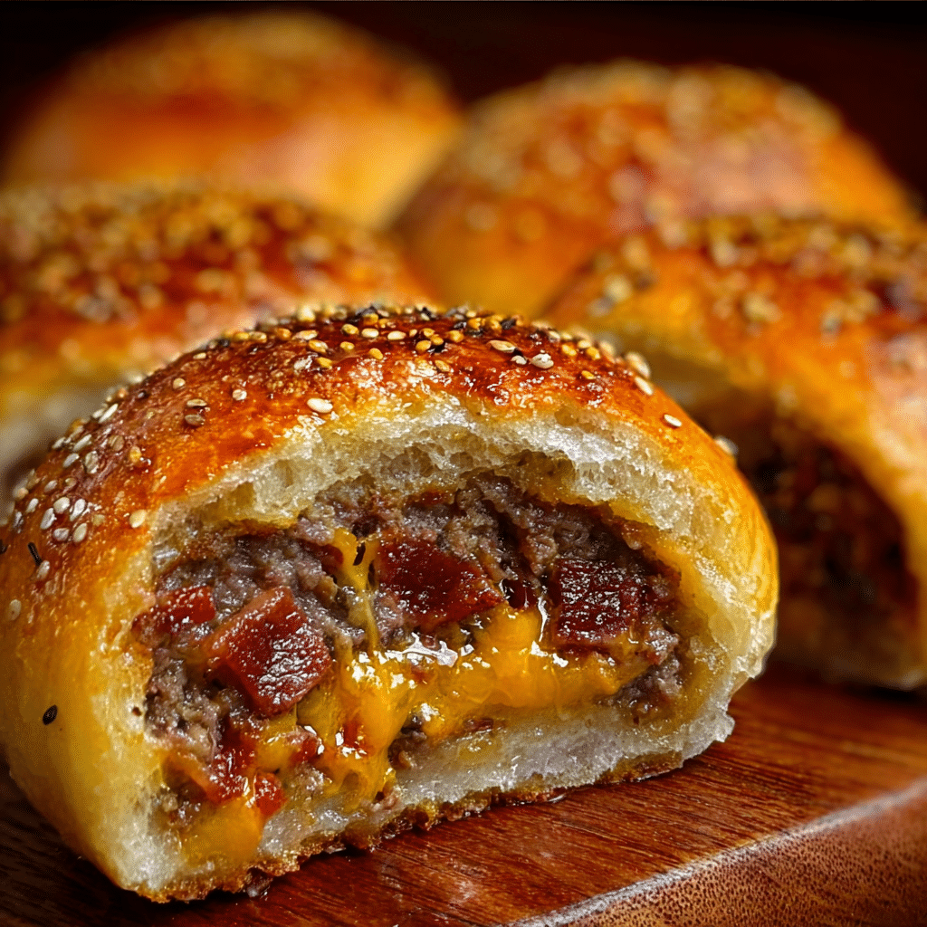 Beef Bacon Cheeseburger Bombs