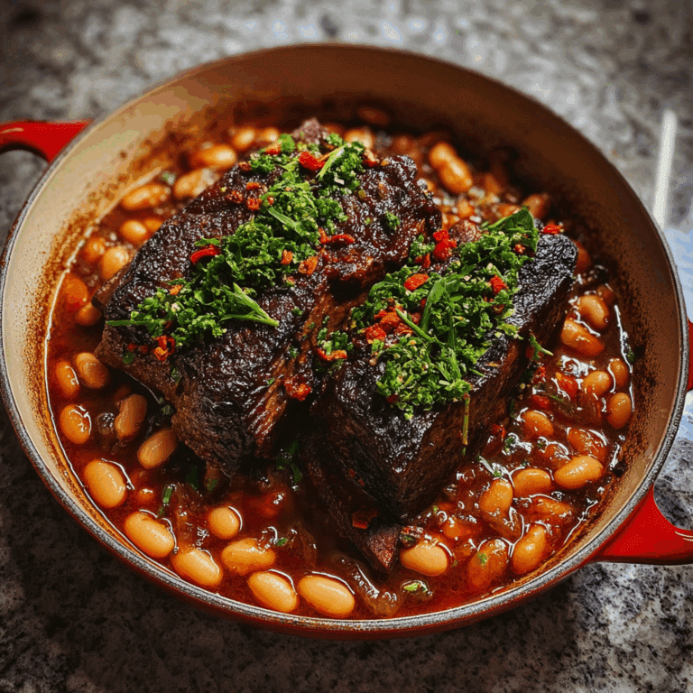 Beef Short Ribs and Beans Recipe