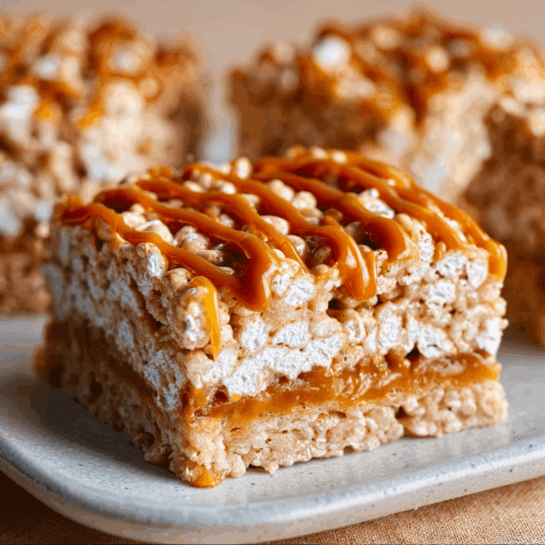 Brown Butter Dulce de Leche Rice Krispie Treats