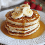 Fluffy Banana Cottage Cheese Pancakes