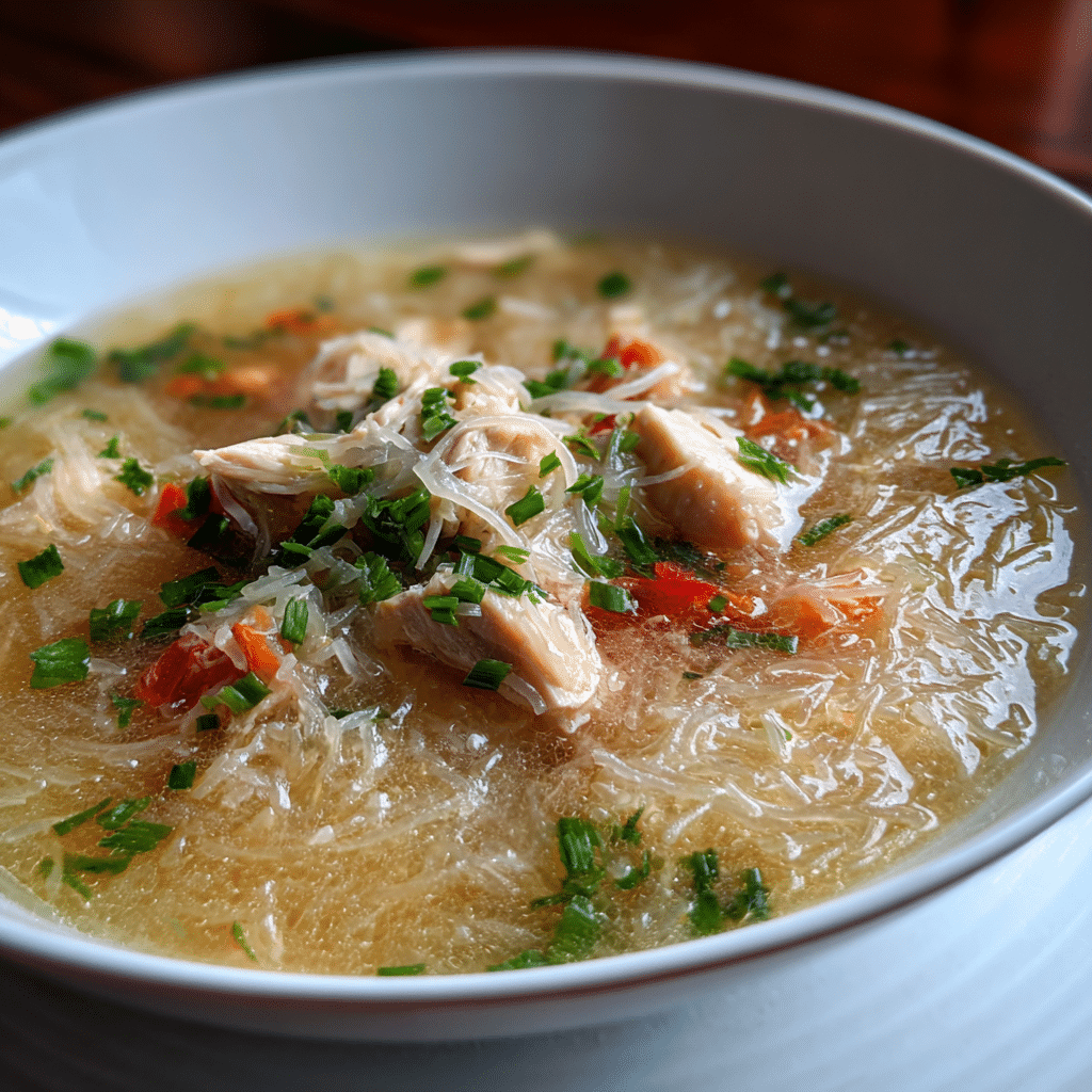 Hawaiian-Style Chicken Long Rice Soup