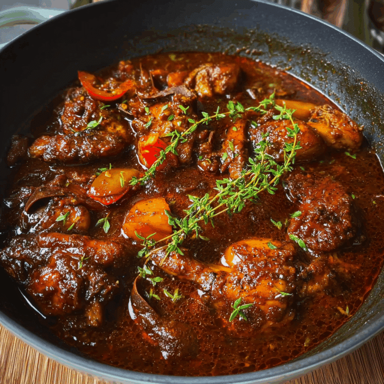 Jamaican Brown Stew Chicken