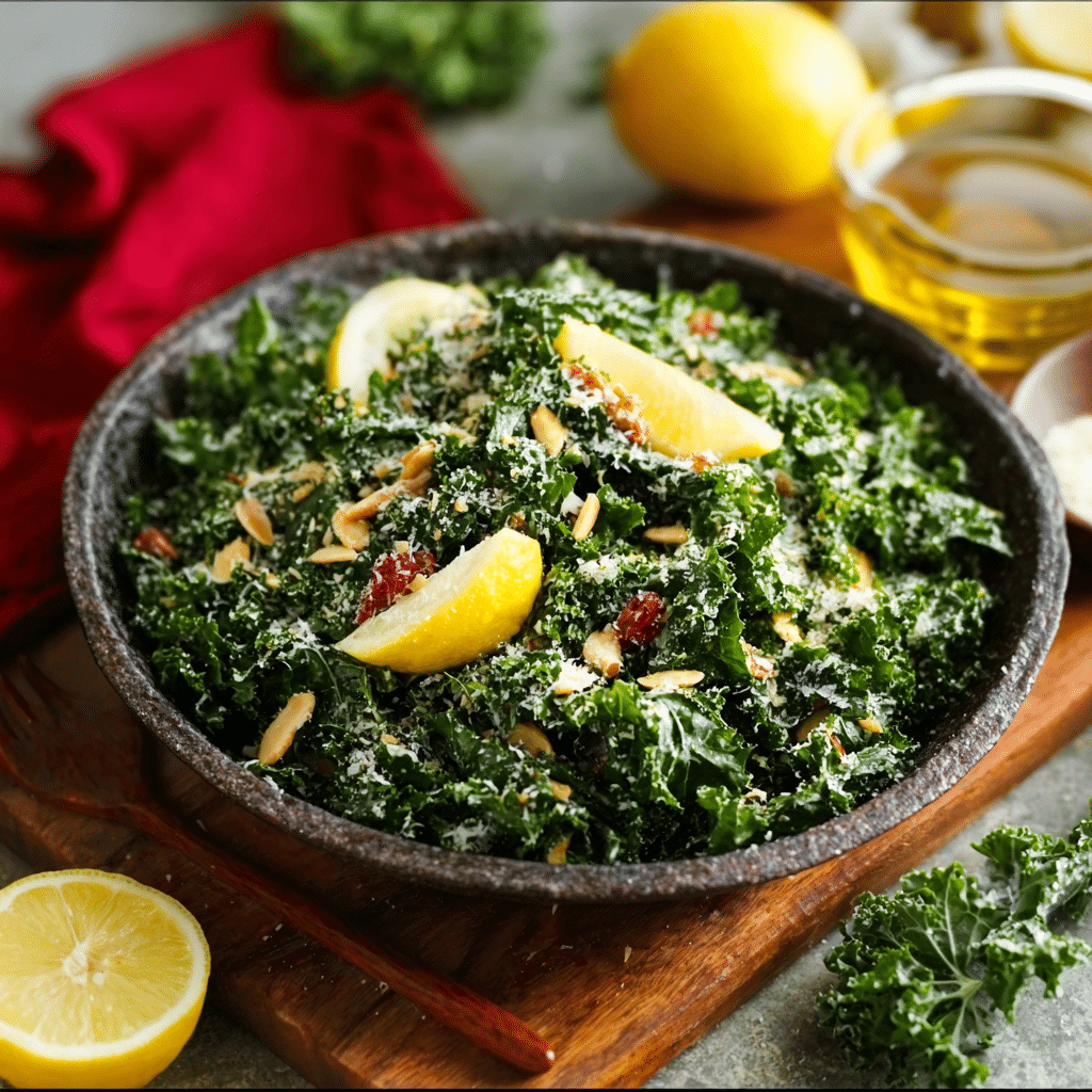 Lemon Parmesan Kale Salad