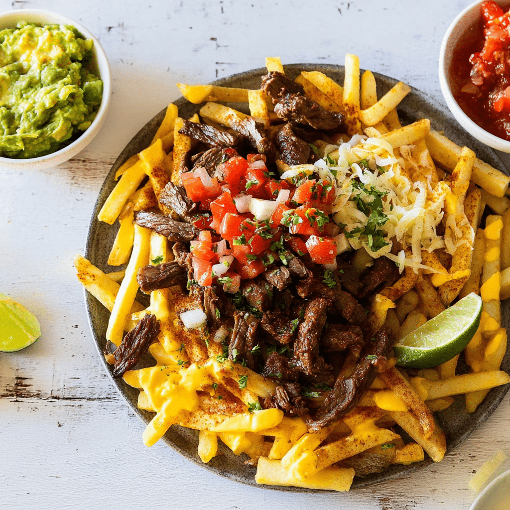 Loaded Carne Asada Fries with Nacho Dust