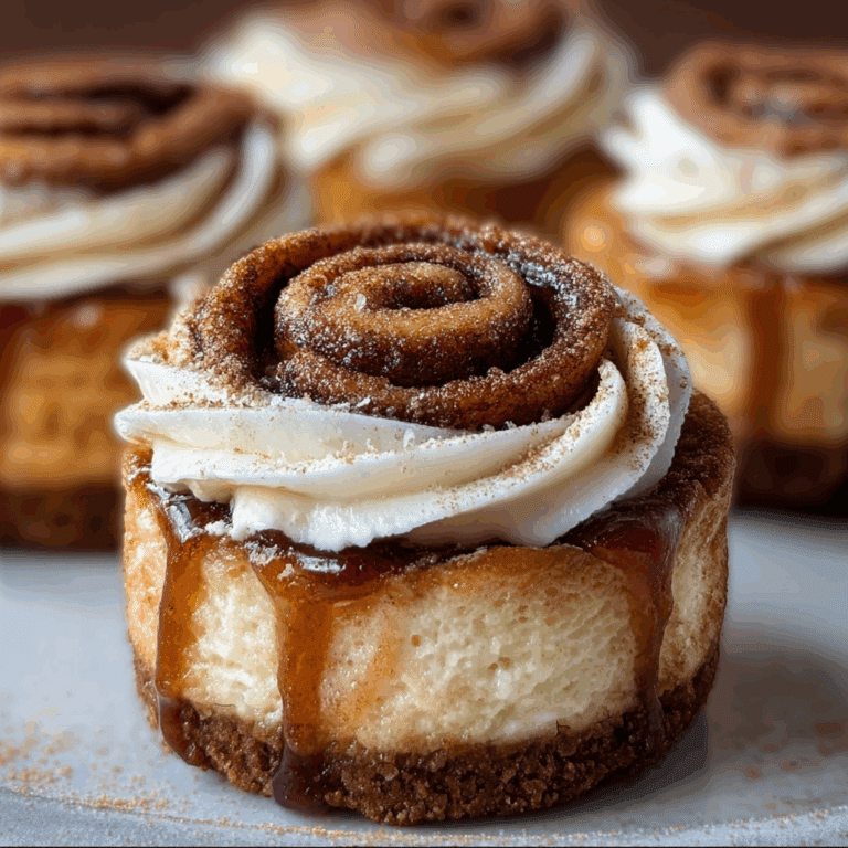 Mini Cinnamon Roll Cheesecakes