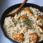 One-Pan Creamy Parmesan Chicken & Rice