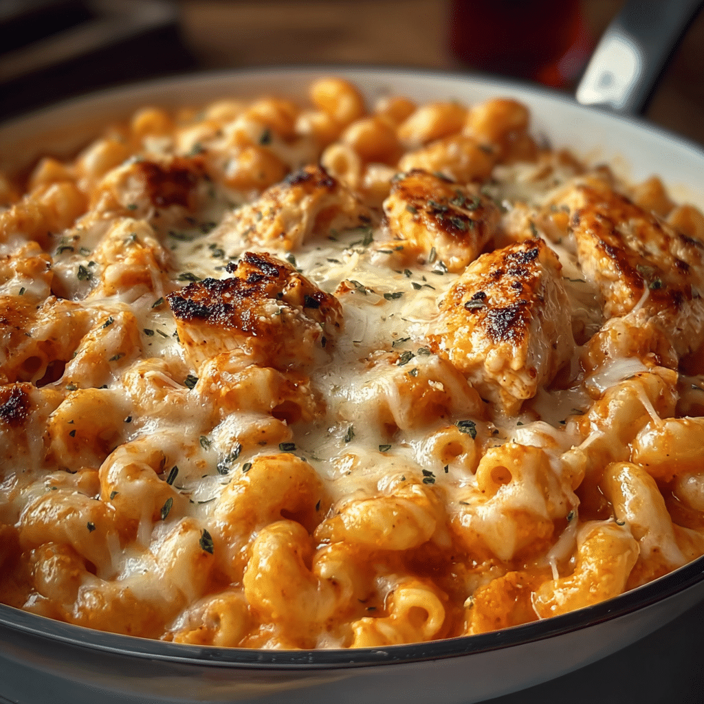 One-Pot Chicken Parmesan Mac & Cheese