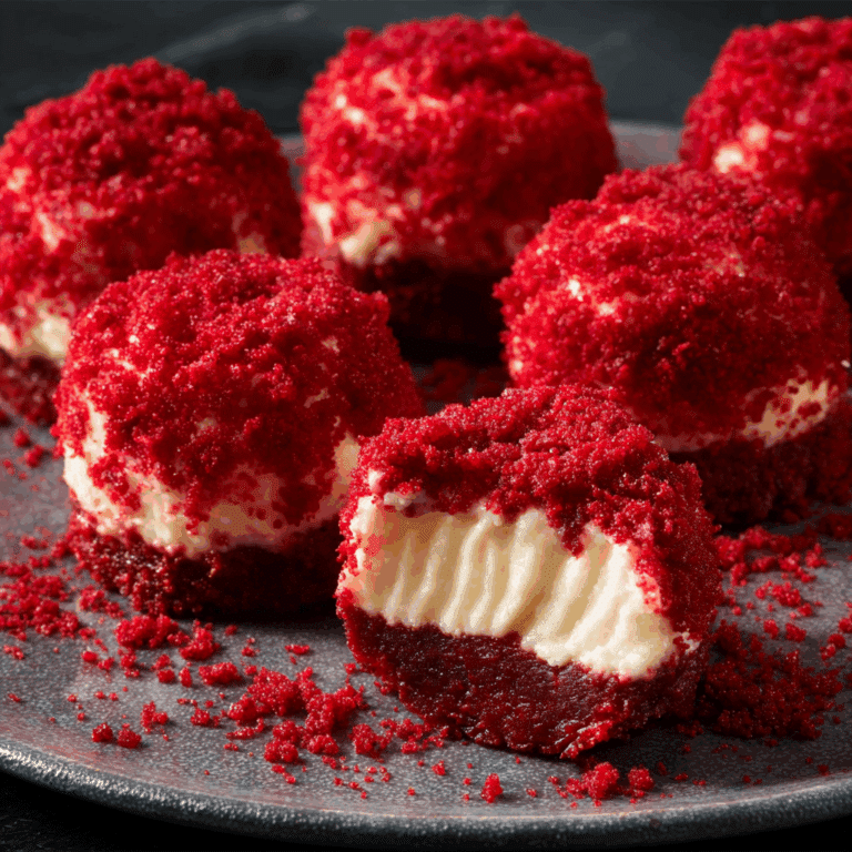 Red Velvet Cheesecake Bites