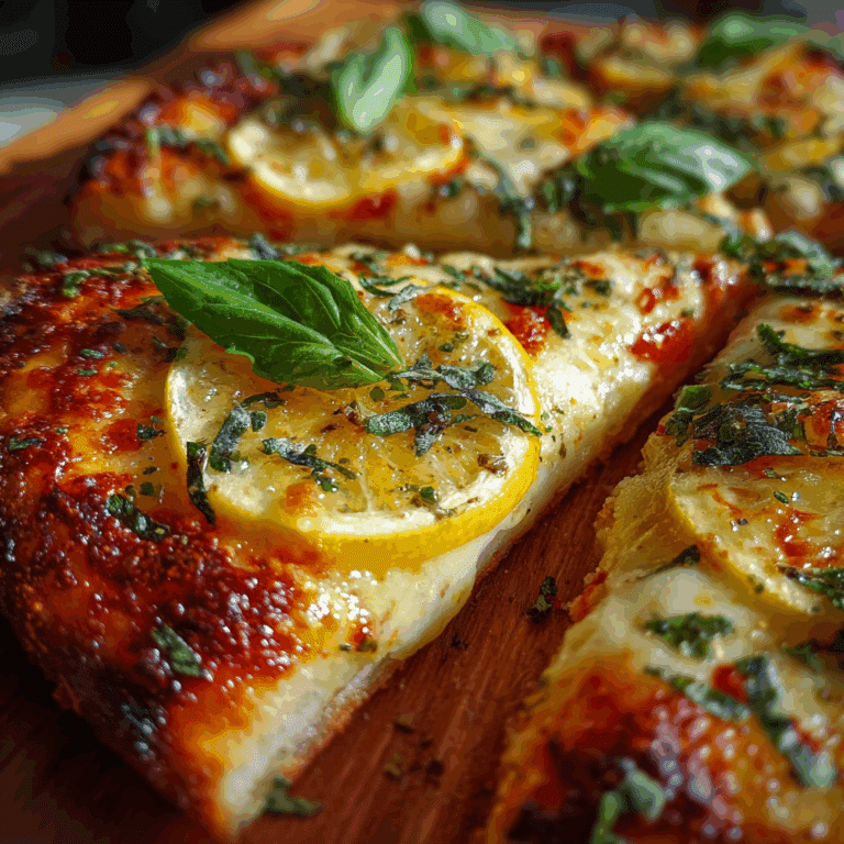 3 Cheese Lemon Basil Pizza