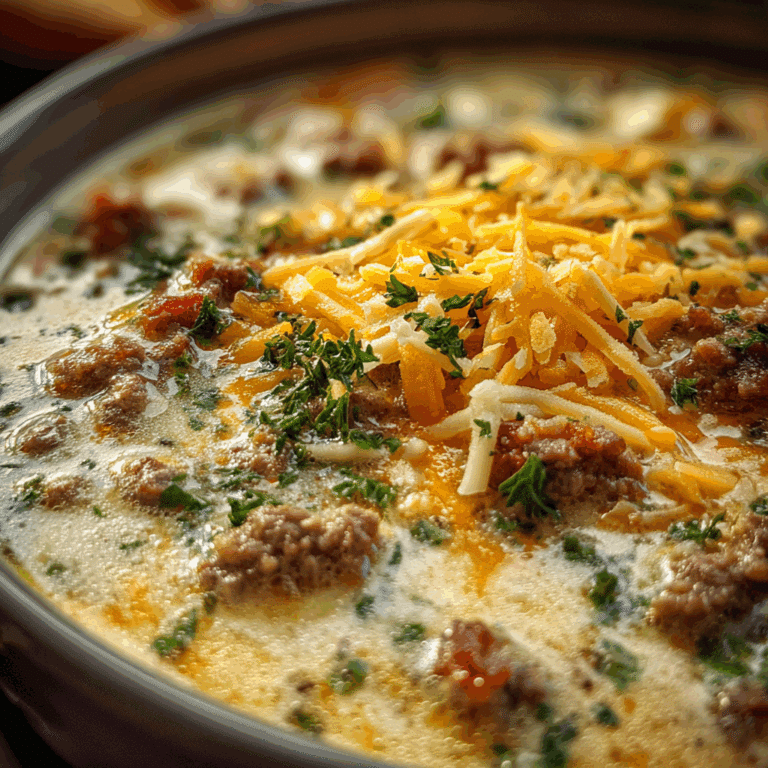 Cheeseburger Soup