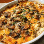 Cheesy Mushroom Casserole
