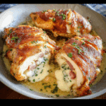 Chicken Breasts Stuffed With Ham and Cheese